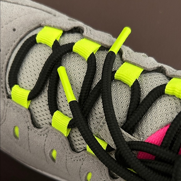 Easy Spirit Romy suede Gray and neon Pink and yellow Athletic Shoes - Picture 2 of 9